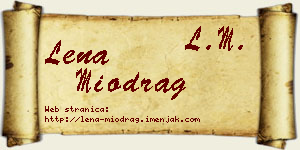 Lena Miodrag vizit kartica